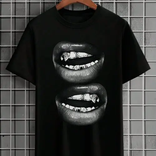 Camiseta Streetwear Bocas 100%  Algodão Unissex