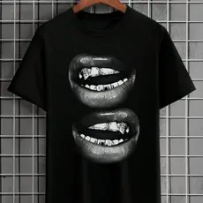 Camiseta Streetwear Bocas 100%  Algodão Unissex