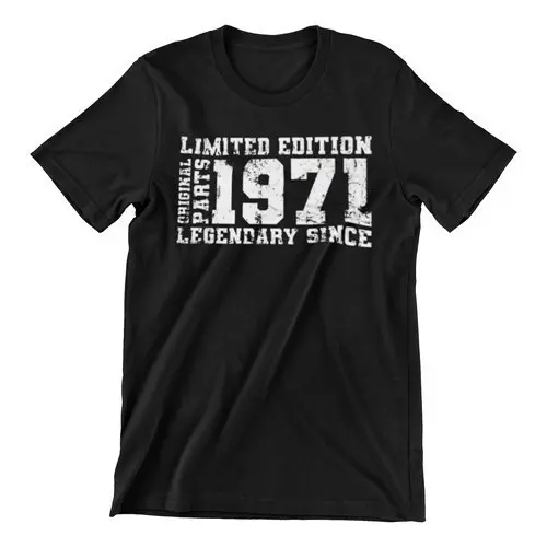 Camiseta Casual 1971 100% Algodão Estampa Streetwear Envio Rapido