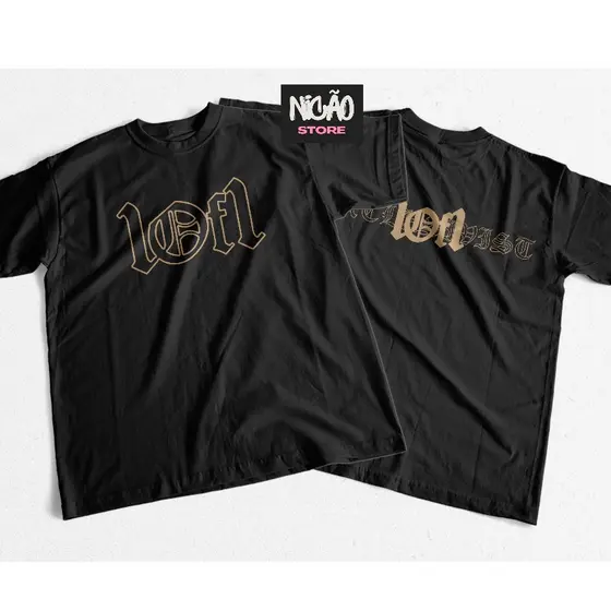 Camiseta 100% Algodão Estampa lofI Lançamento Streetwear