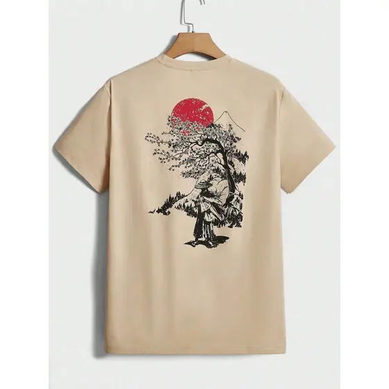 Camiseta 100% Algodão Estampa Japão Lançamento Streetwear