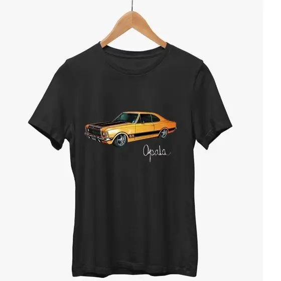 Camiseta Opala SS Laranja - Camiseta 100% Algodão Envio Imediato