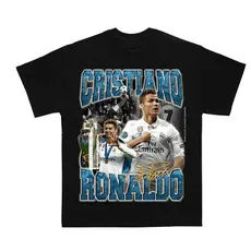 Camiseta Cristiano Ronaldo CR7 Vintage 100% Algodão Unissex - Envio Imediato