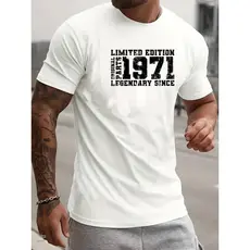 Camiseta 100% Algodão Estampa 1971 Lançamento Streetwear