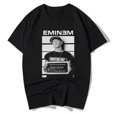 Camiseta 100% Algodão Estampa Eminem Cantor Rapper Lançamento Vintage