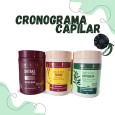 Kit Crono Bio Extratus 1kg Banho de Creme Hidratação,Nutrição, Reconstrução Shitake,Tutano,Jaborandi