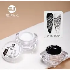Gel Spider Teia de Aranha Branco ou Preto para Decoração de Unhas Nail Art Profissional