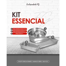 Jogo Com 3 Assadeiras - Bolo Pudim Pão - Kit Essencial