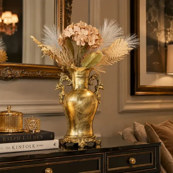 Vaso Decorativo Ânfora Para Arranjo Floral Casa Festa Casamento Elegante