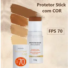 Odorata - Protetor Solar Stick com Cor Ultraleve FPS 70 - 7,5g