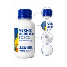 Verniz Fosco Para MDF Madeira Papel Artesanato 100ml