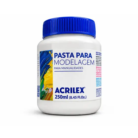 Pasta para Modelagem Acrilex 250ml Ideal para Relevo e Textura