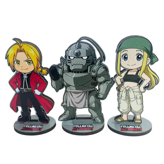 Totem Fullmetal Alchemist Edward Elric Winry Rockbell Alphonse anime colecionaveis otaku decorativo