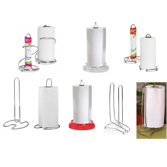 Suporte Para Rolo Vertical Porta Papel Toalha De Mesa Diamante Cromado Pracasa Niquelart