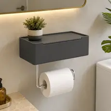 Organizador De Banheiro Compacto Porta Papel Higiênico E Lenço Umedecido N672