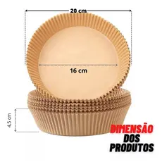 Forro Air Fryer  de Papel Descartável 20 unidades