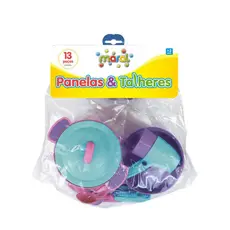 Kit Casinha Jogo Panelinhas Talher Infantil Presente Menina