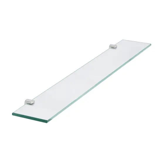 Prateleira de Vidro 60x10cm 6010 com Suporte para banheiro decoração