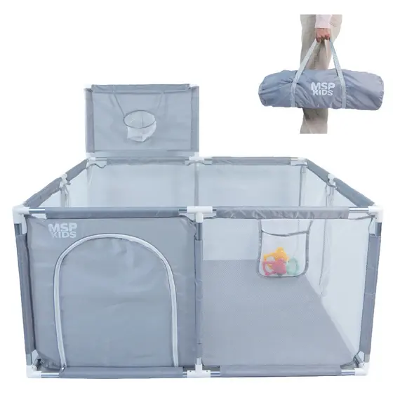 Cercadinho Chiqueirinho PlayPen com Cesta de Basquete