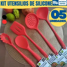 Utensilios Silicone Colher Escumadeira Espátula Vazada Colher Servir Pegador Massa Concha Feijão