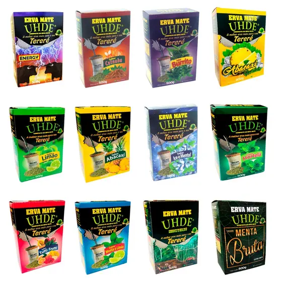 Erva Mate Tereré Sem Açúcar 500g UHDE Escolha os Sabores