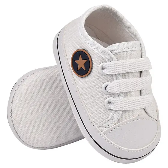 Tenis Bebe Menino Sapatinho Estrela Infantil Masculino Conforto Antialergico