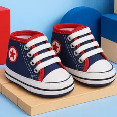 Tênis Infantil Menino Bebê Original Star Super Confortável Várias Cores De Cano Alto Promoção