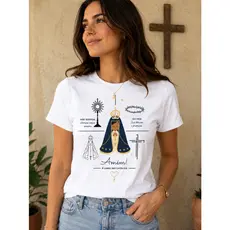 Camiseta Unissex Nossa Senhora Aparecida🙏Religioso E Lindo Ser Católico | 100% Algodão
