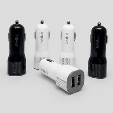 Carregador veicular 2 usb para celular automotivo inova originais