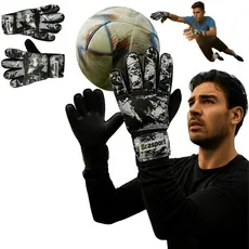 Luva goleiro profissional adulto futsal society campo quadra sintética treino jogo futebol oficial original