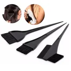 Kit para pintura de cabelos com 3 pincéis - tingimento | coloração | matização | hidratação