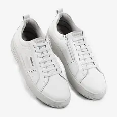 Tênis Masculino Casual Couro Ferracini Sneaker Branco Versátil Blur 9261-713B