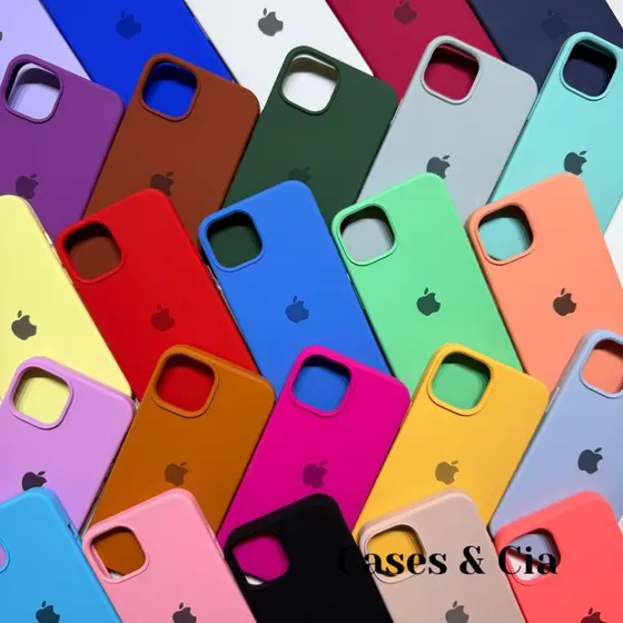 Capa Capinha Para iPhone 13 Silicone Aveludada Protetora