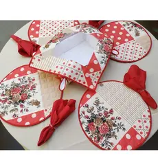 Kit de Souplast Americano Dupla Face 6 Lugares com Guardanapos