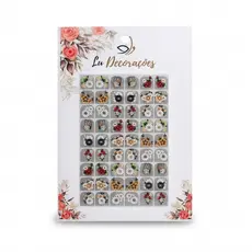 Adesivos de Unhas Lu Decorações - 54 Exclusivos e Cortados - Fácil Aplicação com Base/Brilho REF:41