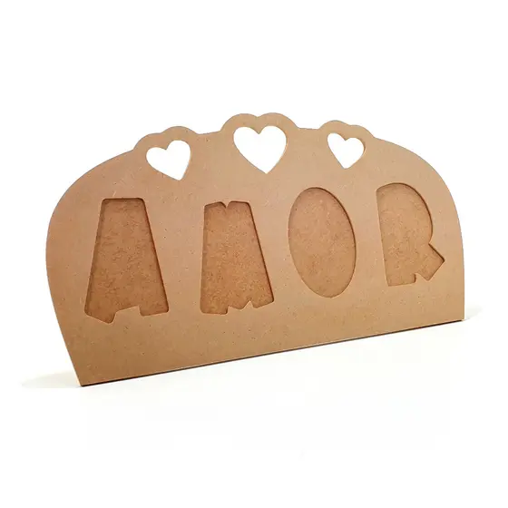 Porta-Retrato Amor em MDF – Decoração para Casa, Quarto ou Presente Criativo