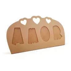 Porta-Retrato Amor em MDF – Decoração para Casa, Quarto ou Presente Criativo