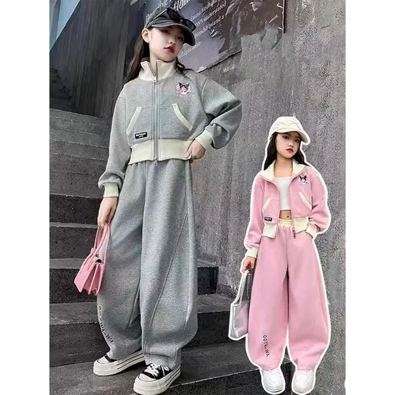 Conjunto Moletom Infantil Juvenil Oversized Feminio - Estilo e Conforto Total!
