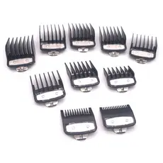Kit 10 Pentes Especiais Degrade Com Clip Trava De Metal. Para Maquina Wahl