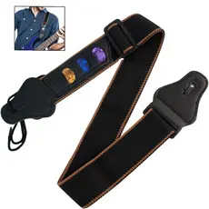 Correia para Violão e Guitarra com Porta Palhetas  – Conforto e Praticidade no Palco