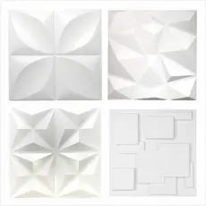 KIT 12 PLACAS PAREDE 3D 50x50 cm PVC 1mm de espessura
