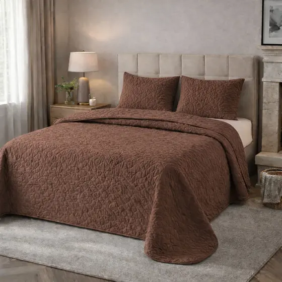 Kit Cobre Leito 3 Peças Ultrassônico Matelado Casal Padrão, Queen, King Size e Solteiro 2Pçs