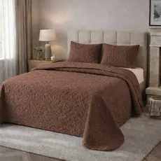 Kit Cobre Leito 3 Peças Ultrassônico Matelado Casal Padrão, Queen, King Size e Solteiro 2Pçs
