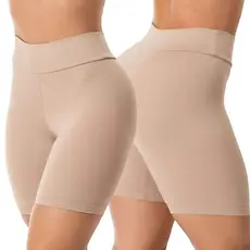 Short Anagua Segunda Pele Feminino Cintura Alta Não Marca Conforto Usar Com Saia E Vestido Cós Alto