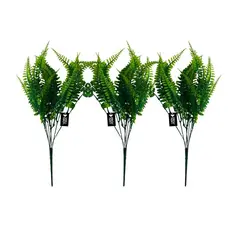 Kit 3 Buque Artificial Samambaia Folhagem enfeite para decoração
