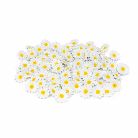 Flor Mini Margarida Artificial Pacote Flores C/ 100 Unidades