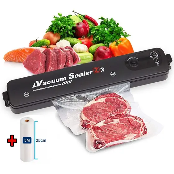 Seladora a Vácuo Profissional Para Armazenar Alimentos Elétrica Automática com 10 sacos