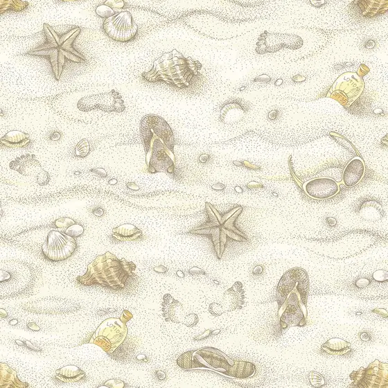 Papel De Parede Lavável Casual Areia Praia Adesivo Decoração Vinílico Sala Quarto 3D - Pro Decor