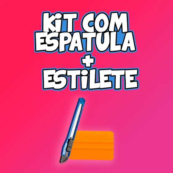 Espátula e Estilete Kit Instalação Papel de Parede