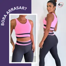 Conjunto Academia Conjunto Fitness Legging e Top Ilumination 4Fit